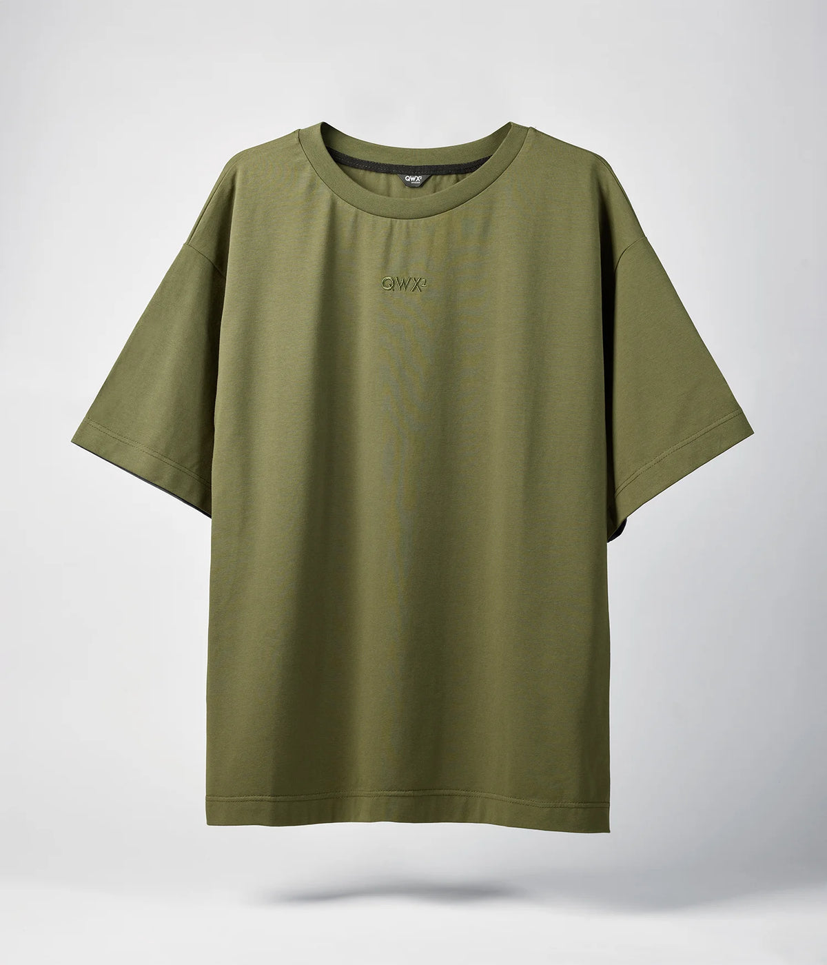 Camiseta Bordada Verde Caqui
