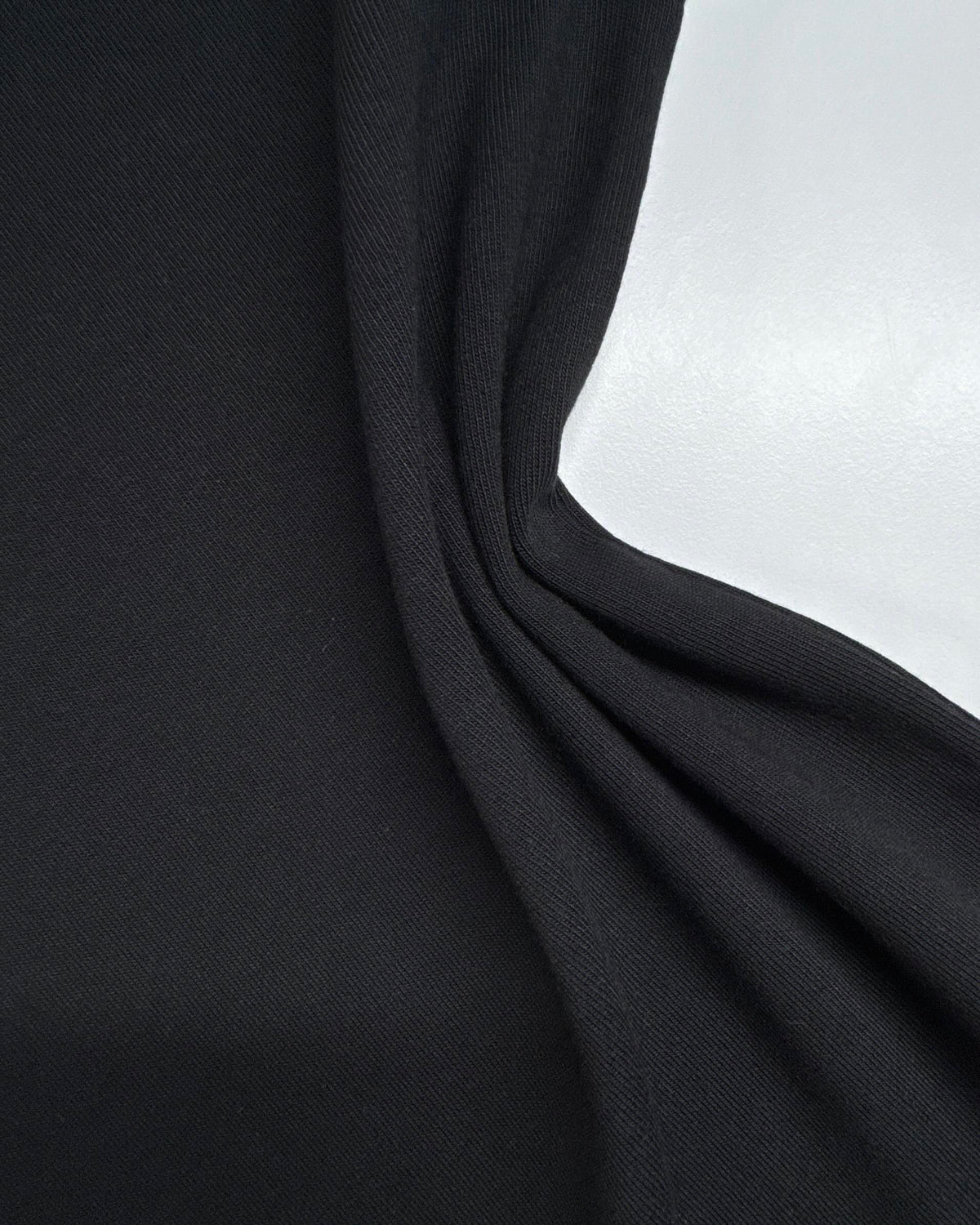 Black oversized T-shirt front detail
