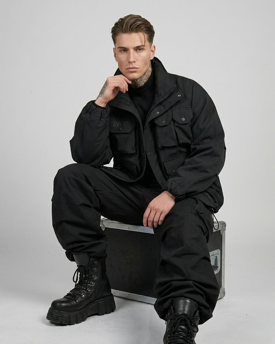 Men's Dominion black softshell jacket