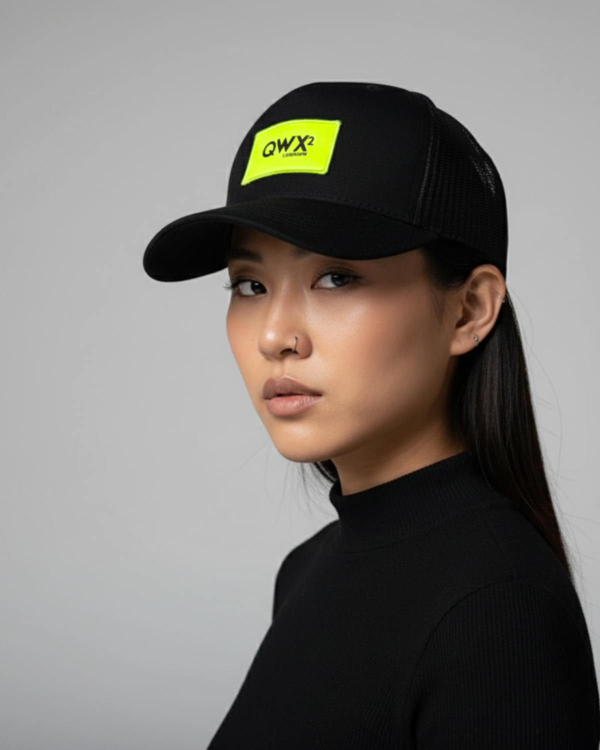 Gorra ELEVATE – Etiqueta amarillo neón