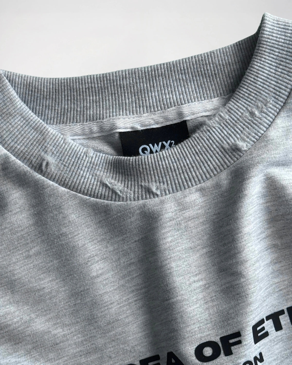 2-Piece Women Set: Urban Sweater + Wide-Leg Sweatpants - Melange Grey
