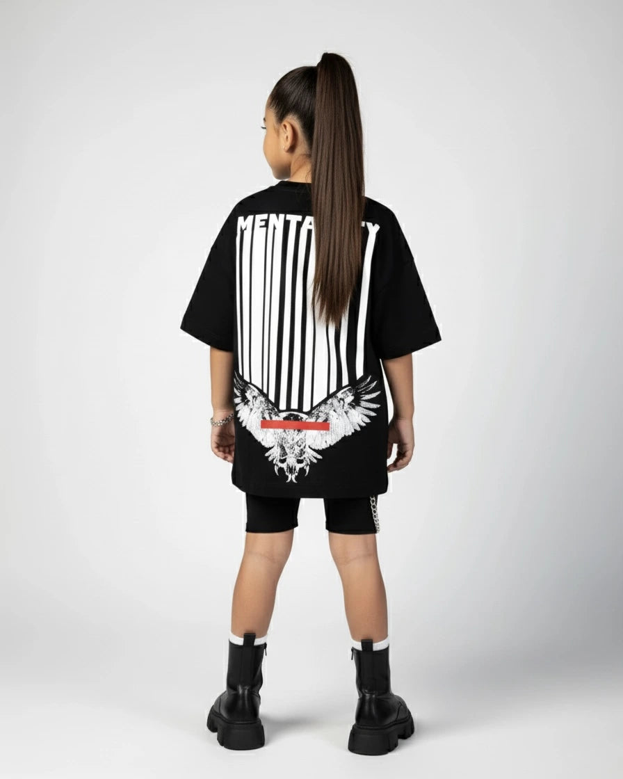 Camiseta Mentality - Negra - Para niños
