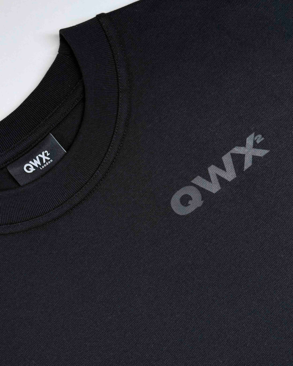 Black oversized T-shirt front view