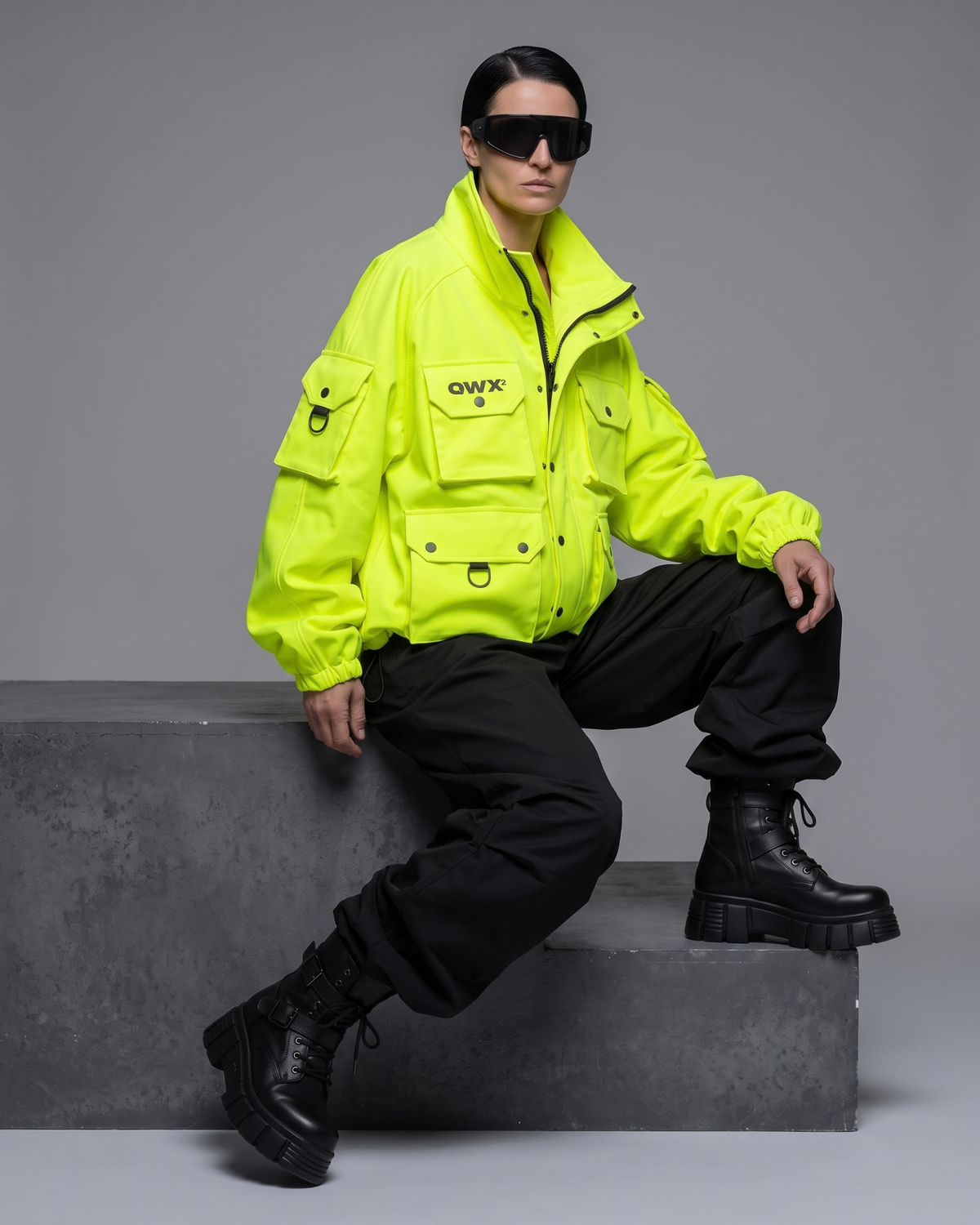 Women's Dominion Neon softshell jacket