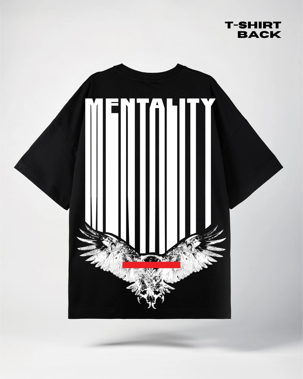 Mentality black oversized T-shirt